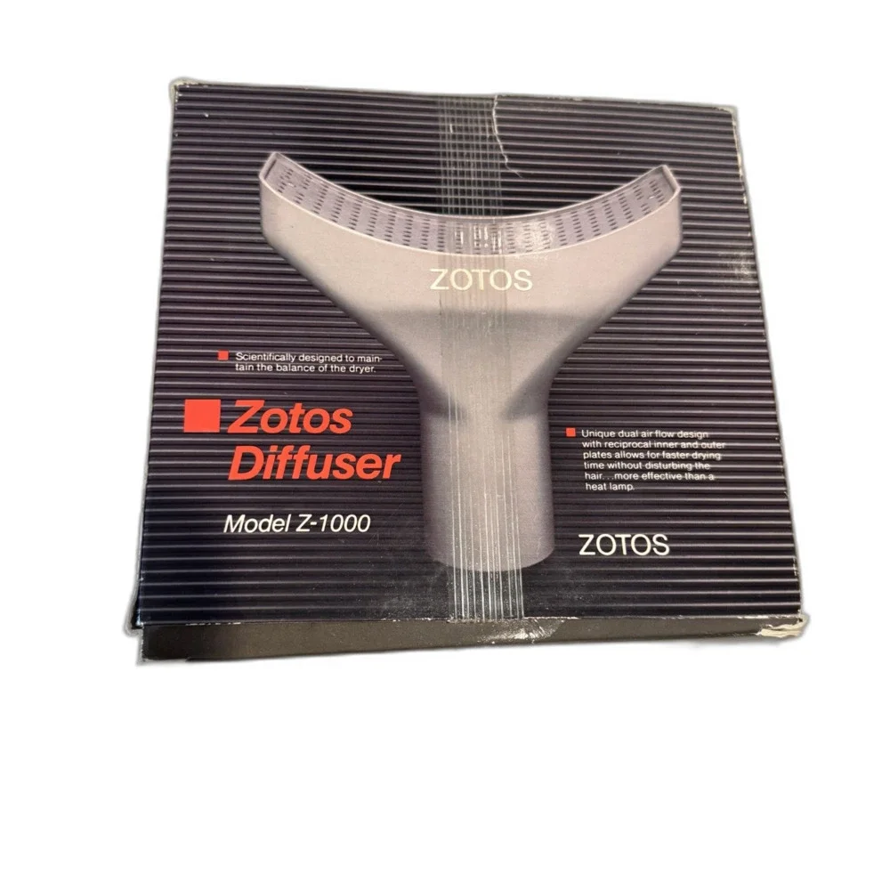 Vintage Zotos Hair Dryer Diffuser Model Z-1000 Professional Universal Attachment